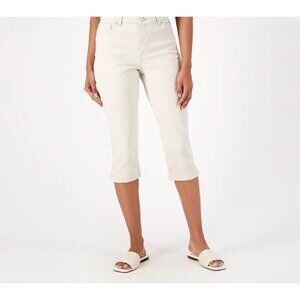 Gloria Vanderbilt Amanda Capri Plus Size 22 Stonewood Beige Slimming Panel NEW